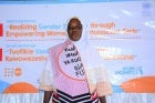 At the launch of the programme in September 2020, Mariamu Rasidi was one of the women farmers who came to celebrate support from UN Women. Photo: UN Women.